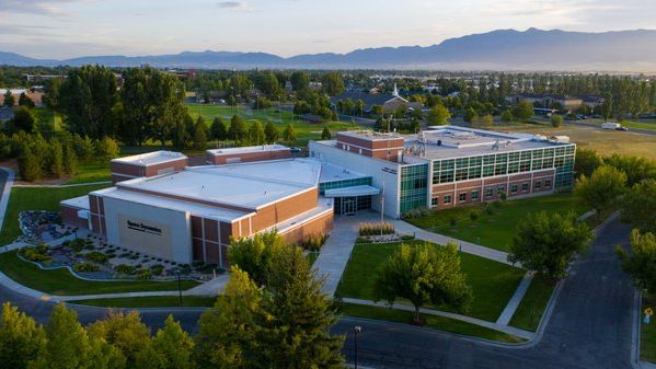 Aerial view of SDL's North Logan, Utah, headquarters.