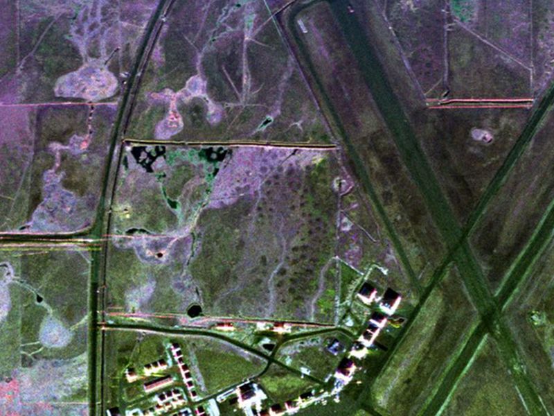 Aerial radar image.