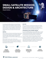 Small Satellite Mission Design & Architecture Brochure